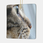 Foto Kool Kat Face Profile Close-up Keramisch Ornament (Links)