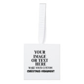 Foto Kubus Ornament - Aangepaste Lijst Cadeau (Voorkant)