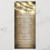 Foto Land Rustieke Boom Trouwprogramma's Programma (Achterkant)