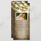 Foto Land Rustieke Boom Trouwprogramma's Programma (Voorkant / Achterkant)