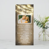 Foto Land Rustieke Boom Trouwprogramma's Programma (Staand voorkant)