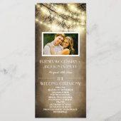 Foto Land Rustieke Boom Trouwprogramma's Programma (Voorkant)