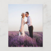 Foto lavendel violette bloemen budget bruiloft (Achterkant)