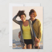 Foto legant Script Engagement Party Kaart (Achterkant)