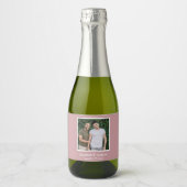 Foto LGBTQ Bruiloft Sparkling Wijnetiket (Voorkant)