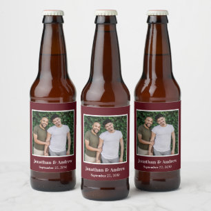 Foto LGBTQ Huwelijk Bier Etiket