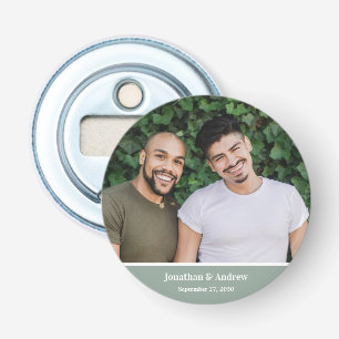 Foto LGBTQ Huwelijk Button Flesopener