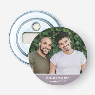Foto LGBTQ Huwelijk Button Flesopener