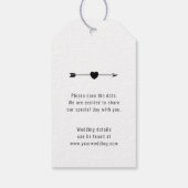 Foto Lijst | De datum opslaan | Cadeau Label l Wit Cadeaulabel (Achterkant)