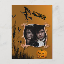Foto Lijst, Heks, Jack o' Lantern Briefkaart