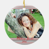 Foto Lijst Red & Black Stars Afstuderen Ornament (Achterkant)