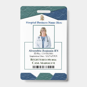 Foto Logo Bar Code Naam Personeelskaart Badge
