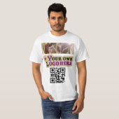 Foto-logo en QR-code T-shirt (Voorkant volledig)