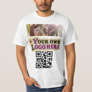 Foto-logo en QR-code T-shirt