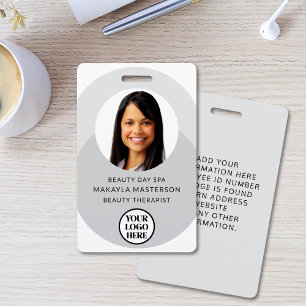 Foto Logo Grijs ID Badge