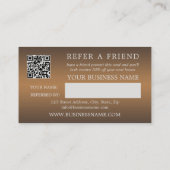 Foto Logo QR Code Steampunk Rij Instructeur Aanbevelingskaartje (Achterkant)