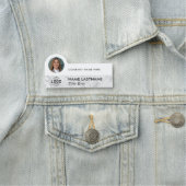 Foto Logo Wit Grijs Marmer Professioneel Bedrijf Naamplaatje (In situ)