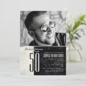 Foto: Man 50th Birthday Kaart (Staand voorkant)