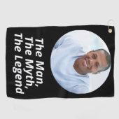 Foto man myth legende zwart wit golfhanddoek (Horizontaal)