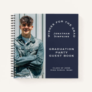 Foto Mannelijke Afstudeerfeest Navy Gastenboek Notitieboek