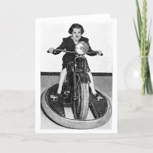  foto - Meisje op de fiets Kaart