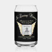 Foto Memorial Blikvorm Glas (Achterkant)