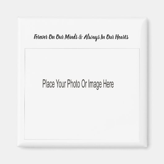 Foto Memorial Customize Magneet (Voorkant)