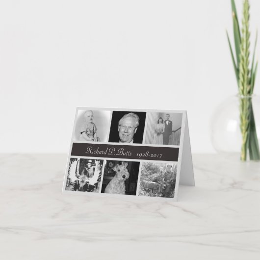 Foto Memorial Dank u kaarten (Voorkant)