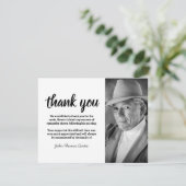 Foto Memorial Funeral Bedankt (Staand voorkant)