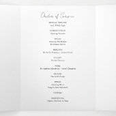 Foto Memorial Funeral Celebration of Life Programm Drieluik Programma (Binnenkant midden)