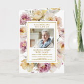 Foto Memorial Funeral Celebration of Life Programm Programma (Voorkant)