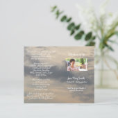 Foto Memorial Funeral Order of Service Programme (Staand voorkant)