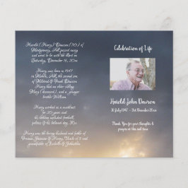 Foto Memorial Funeral Order of Service Programme