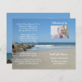 Foto Memorial Funeral Order of Service Programme (Voorkant / Achterkant)