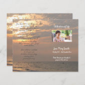 Foto Memorial Funeral Order of Service Programme (Voorkant / Achterkant)