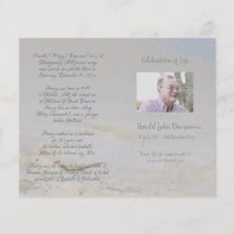 Foto Memorial Funeral Order of Service Programme