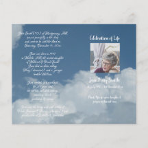 Foto Memorial Funeral Order of Service Programme