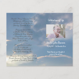 Foto Memorial Funeral Order of Service Programme