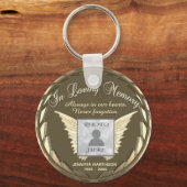 Foto Memorial Gold Loving Memory Sleutelhanger (Voorkant)
