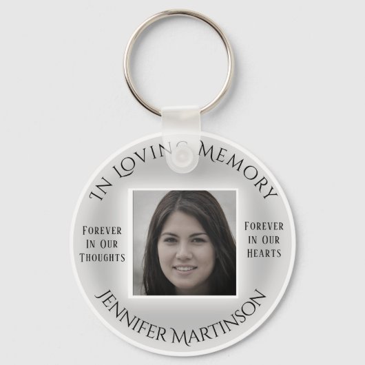 Foto Memorial in Loving Memory Sleutelhanger (Voorkant)