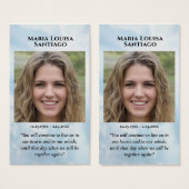 Foto Memorial Keepomwille Visitekaartje (Voorkant /achterkant)