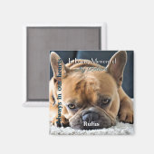 Foto Memorial Magnet met tekst - Magneet (Voorkant / Achterkant)