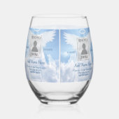 Foto Memorial met Clouds Wijnglas Zonder Voet (Rechts)