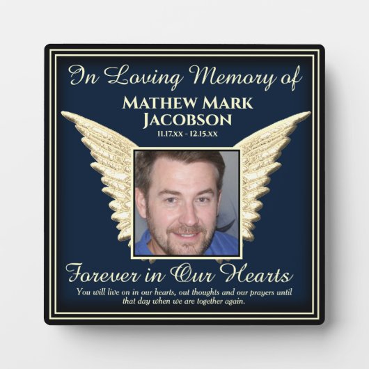 Foto Memorial Plaque Fotoplaat (Voorkant)