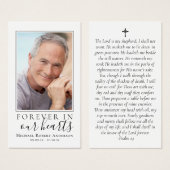 Foto Memorial Prayer Kaart (Voorkant /achterkant)