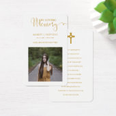 Foto Memorial Prayer Kaarten Visitekaartje (Bureau)