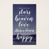 Foto Memorial Quote Prayer Kaart (Achterkant)