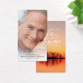 Foto Memorial Quote Sunset Prayer Kaart (Bureau)