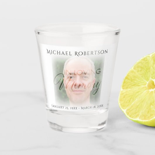 Foto Memorial Shot Glass Shot Glas (Voorkant)