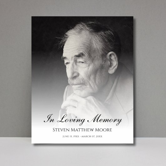 Foto Memorial tribute dood begrafenis Poster